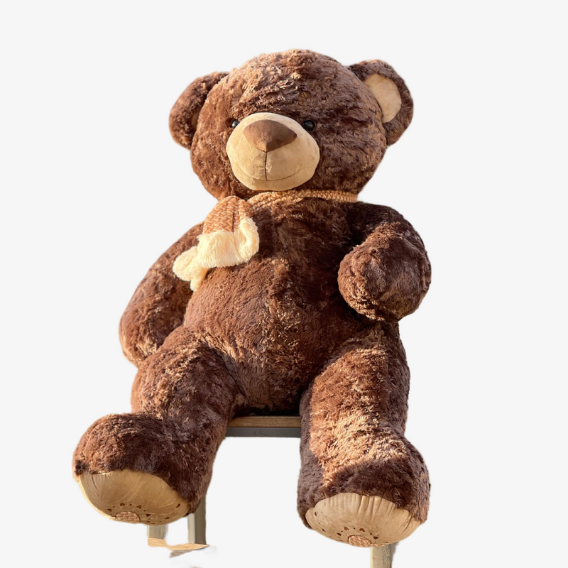 Nounours Géant 160 cm Marron – Peluche Ultra Douce – Maroc