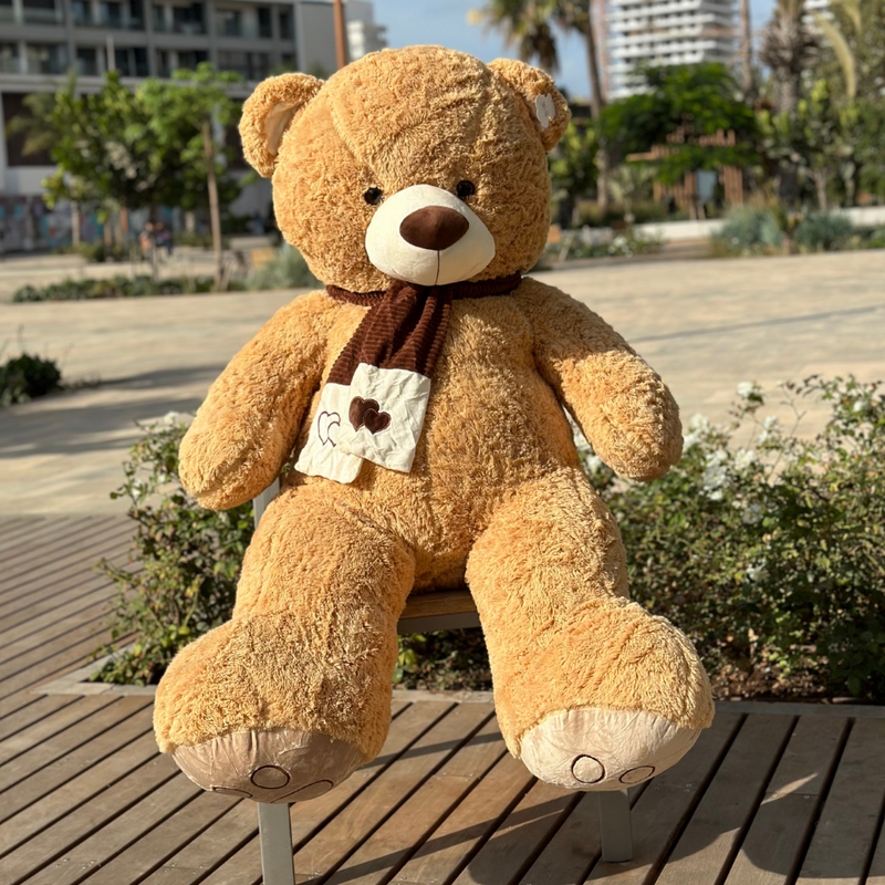 Nounours géant 160cm peluche rose vif ultra douce Maroc