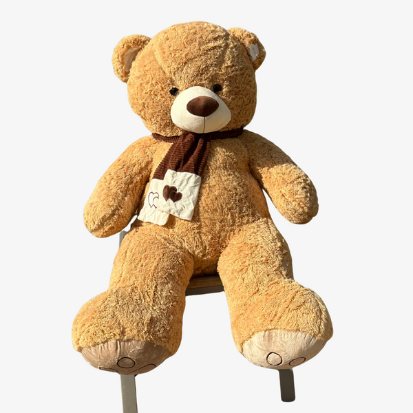 Nounours Géant 160 cm – Peluche Beige – Maroc