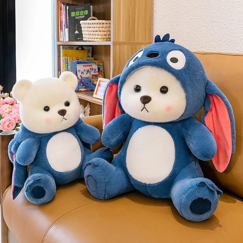 Ours en Peluche avec Déguisement de Stitch