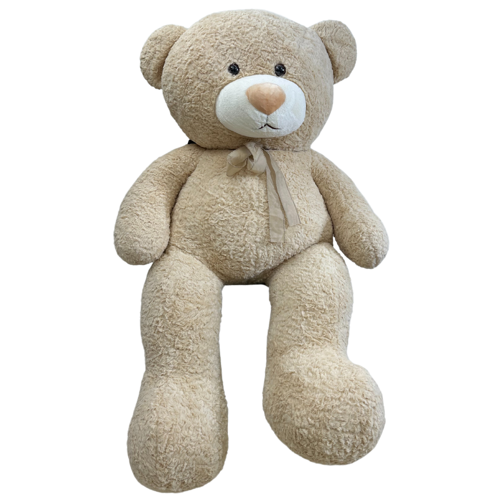 Nounours Géant Beige 150 cm - Cadeau Parfait pour Fin d'Année 🎁