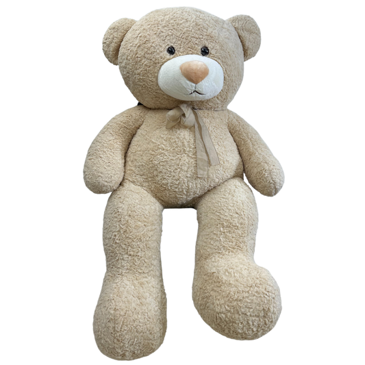 Nounours Géant Beige 150 cm - Cadeau Parfait pour Fin d'Année 🎁