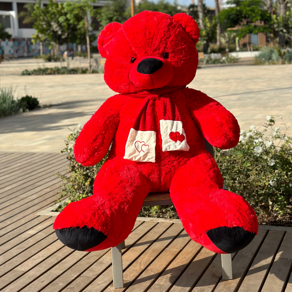 Nounours Géant Rouge - 160 cm