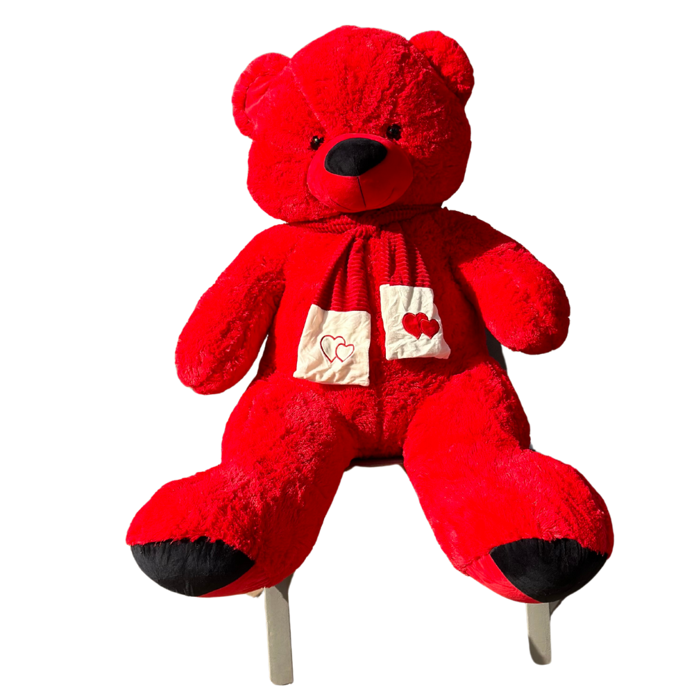 Nounours Géant Rouge - 160 cm