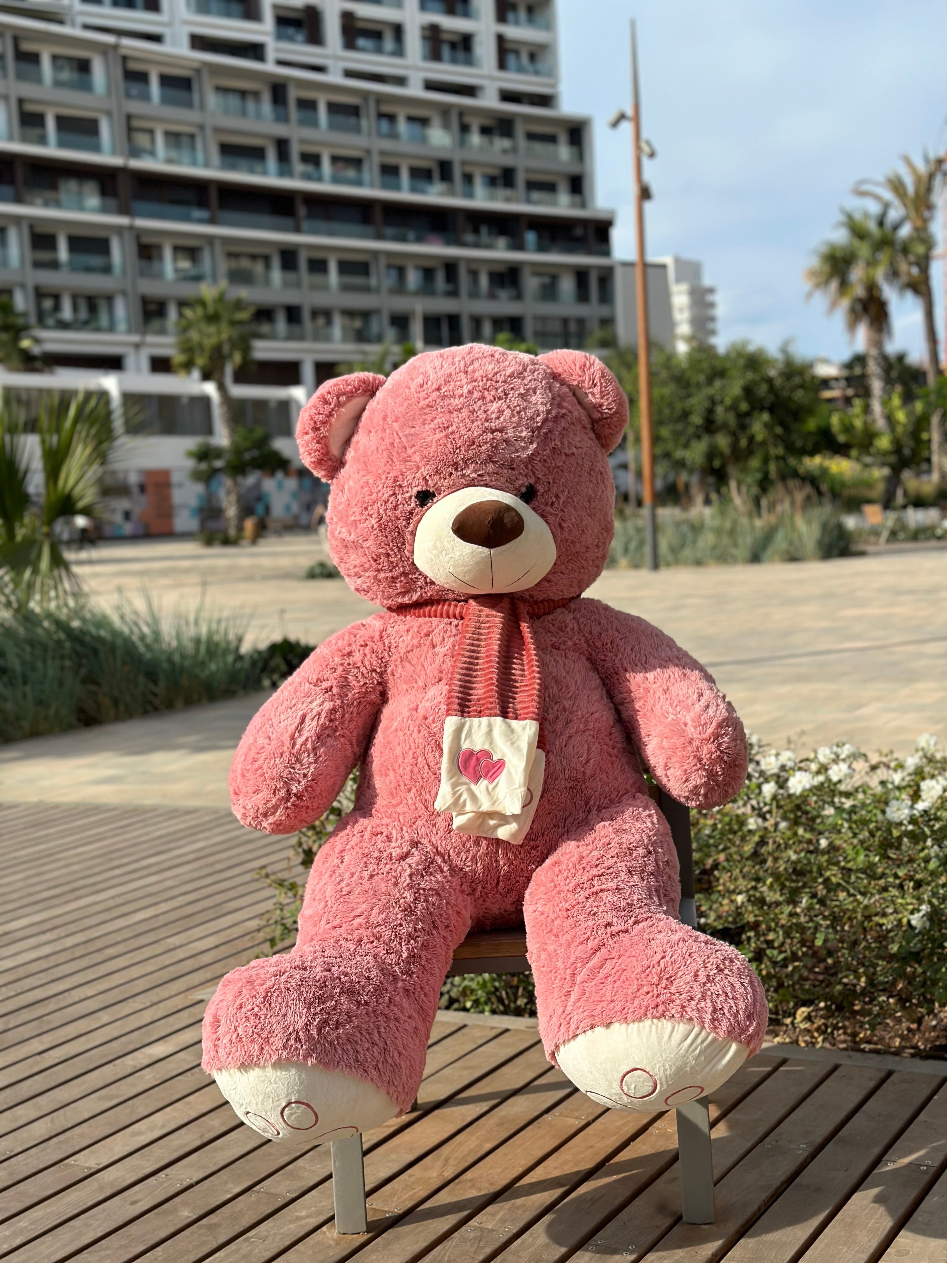 Ours en peluche géant rose online